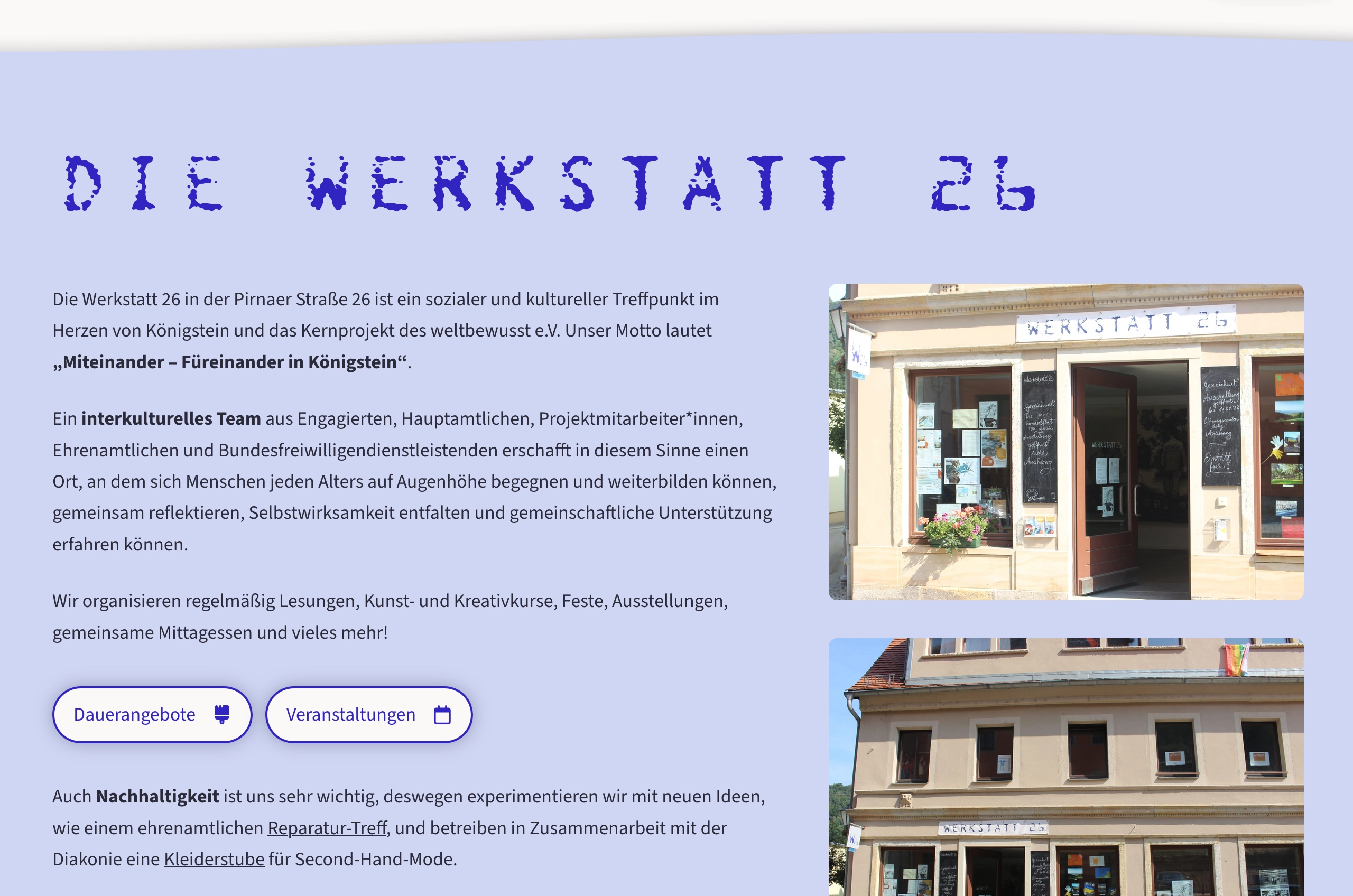 Website von weltbewusst e.V.